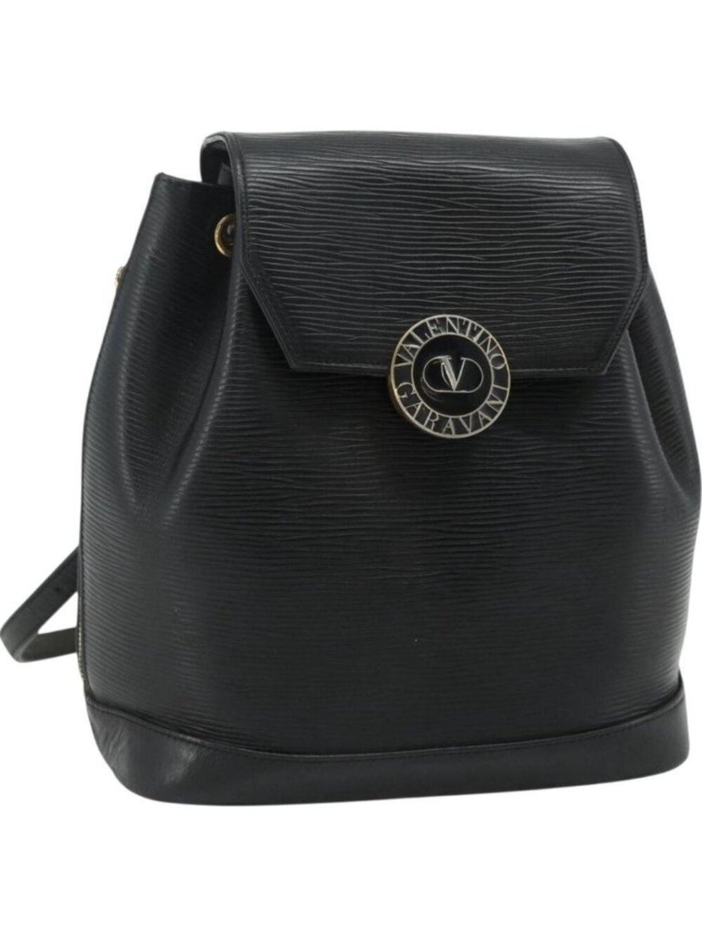 VALENTINO Backpack Leather Black Gold